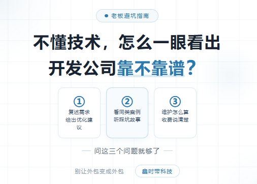 不懂技术的老板，怎么一眼看出软件开发公司靠不靠谱？其实问三个问题就够了！-封面图
